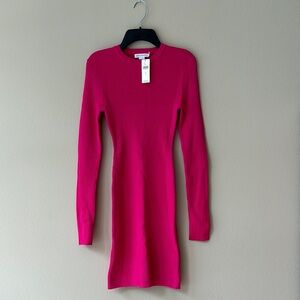 Good American Stretch Rib Knit Mini Dress NWT